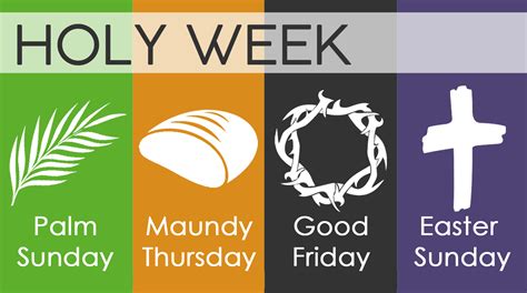 Holy Week & Easter Schedule .